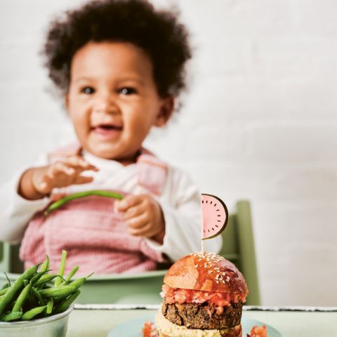 Baby’s first vegan burger