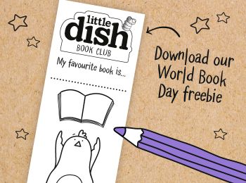Colour-in bookmark for World Book Day